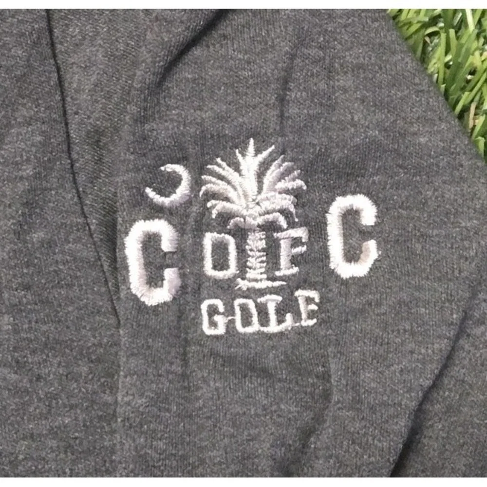 Polo Golf Ralph Lauren Mens XL College of Charleston Long Sleeve Polo Shirt Gray